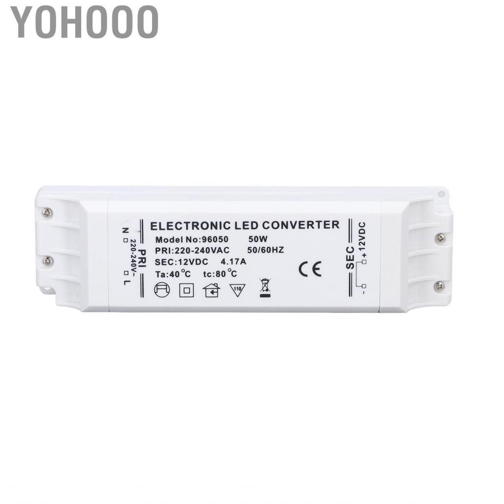 Yohooo LED Driver 50W 12V 4.17A Power Transformer Constant Current Drive US