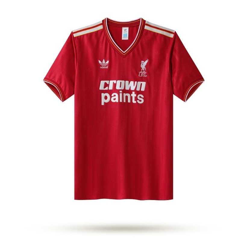 เสื้อกีฬาแขนสั้น ลายทีมชาติฟุตบอล Liverpool 1985 1987 ชุดเหย้า สไตล์วินเทจ ไซซ์ S-XXL