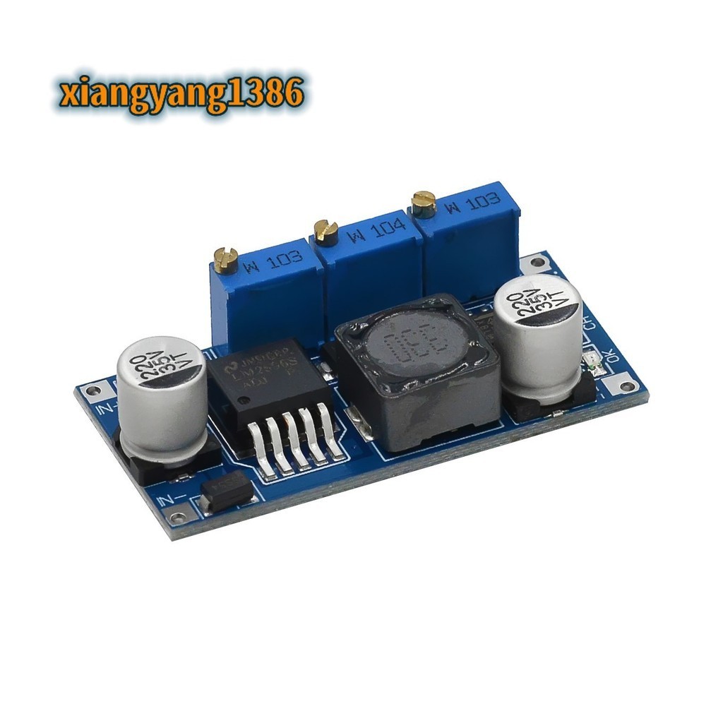 โมดูลพาวเวอร์ซัพพลาย LM2596 LED DC-DC ปรับได้ CC/CV ชาร์จแบตเตอรี่ LM2596S