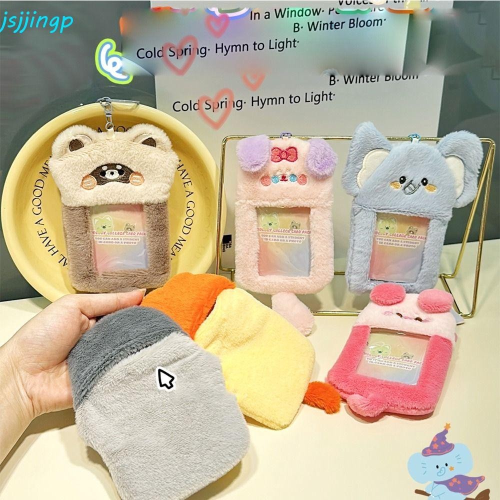 Jsjjingp ที่ใส่โฟโต้การ์ด รูปการ์ตูนสัตว์ Idol My Melody สไตล์เกาหลี สําหรับเด็กผู้หญิง