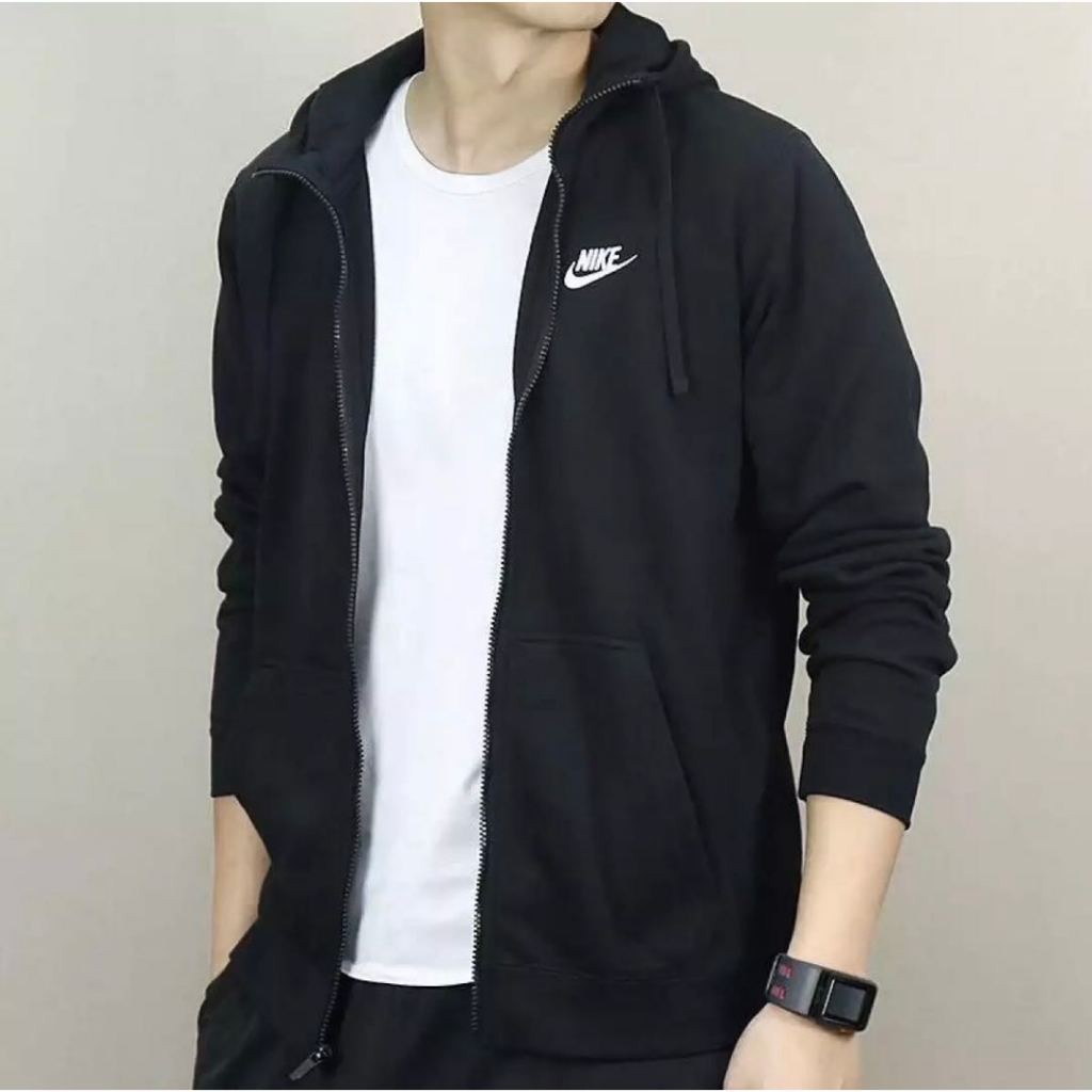 nikeเสื้อยืดกีฬามีฮู้ดแขนยาวผู้ชายลำลอง