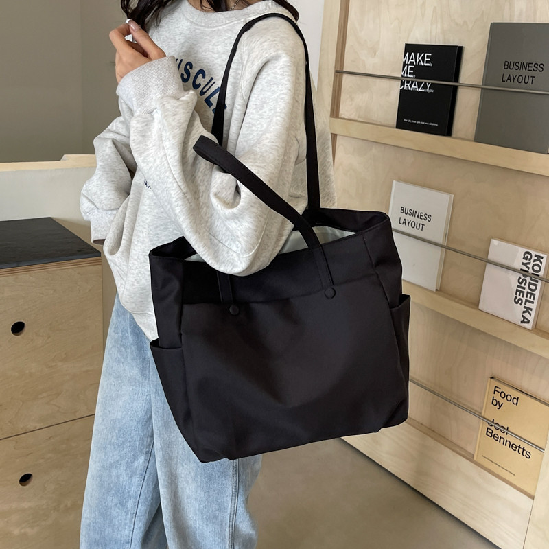 ใหม ่ เกาหลีออกแบบ Tote กระเป ๋ าผ ้ าใบกระเป ๋ าสะพายผู ้ หญิงกระเป ๋ าถือซิป