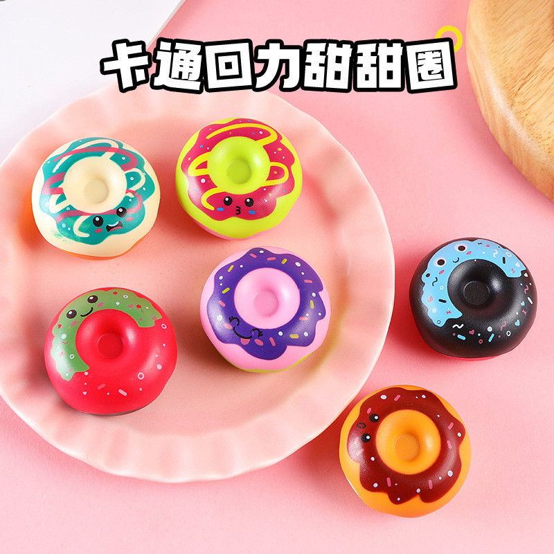 สไตล ์ ใหม ่ จําลองดึงกลับรถบรรทุกอาหารโดนัทรถบรรทุกมินิวิ ่ งแคปซูลของเล ่ นมินิรุ ่ นรถของเล ่ น