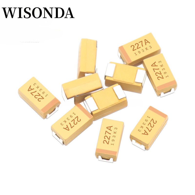 10pcs ประเภท C 68UF 10UF 22UF 47UF 100UF 220UF 330UF Tantalum Capacitor 10V 4V 6.3V 16V 25V 35V 107 