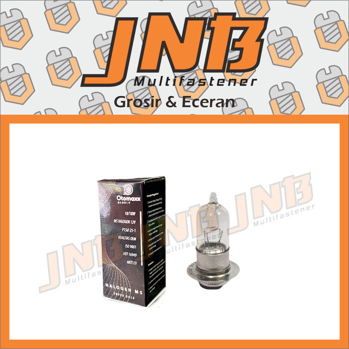 ไฟหน้าฮาโลเจนสําหรับ Bebek M5 / H6 1 ขา 18W 25W 35W P15D 25 Grand Astrea Revo Beat Vario Revo Supra 