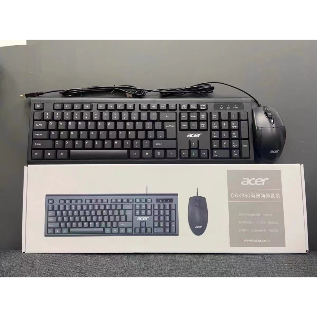 Acer OAK960 โน้ตบุ๊กธุรกิจชุดคีย์บอร์ดและเมาส์แบบมีสายคอมพิวเตอร์ตั้งโต๊ะ - รูปที่ 7