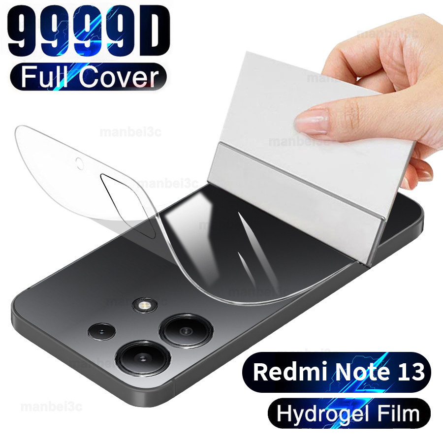 ฟิล์มหลังรอบเครื่องแบบใส Xiaomi Mi 13T 12T 11T 11 12 Lite Redmi Note 13 12 11 10 9 Pro 12S 11S 10C 12C 13C Poco F5 M6 X5 X6 C65