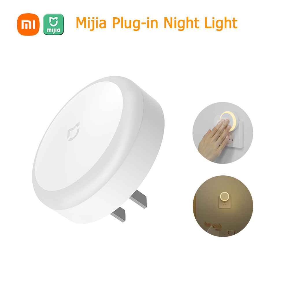 Mijia Plug Night Light ไฟหัวเตียง ไฟกลางคืน โคมไฟกลางคืน มีเซนเซอร์ตรวจจับแสง สําหรับห้องนอนเด็ก