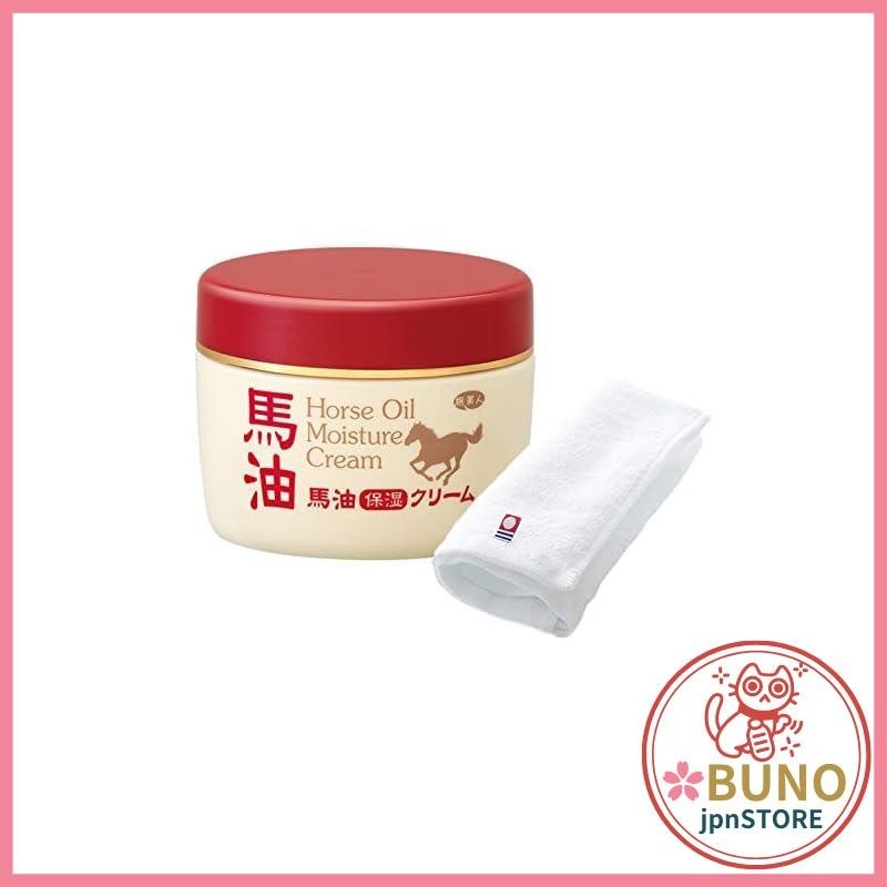 Azuma Shoji [Price remains the same with Imabari towel] Horse oil moisturizing cream 200g / Travel beauty Dry skin horse oil Bayu body cream hand cream body cream