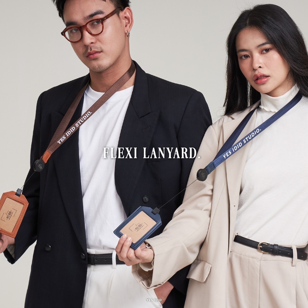 FLEXI LANYAND | สายคล้องบัตรพนักงานแบบYOYO (20mm.) สั่งทำชื่อ by YES IDID.