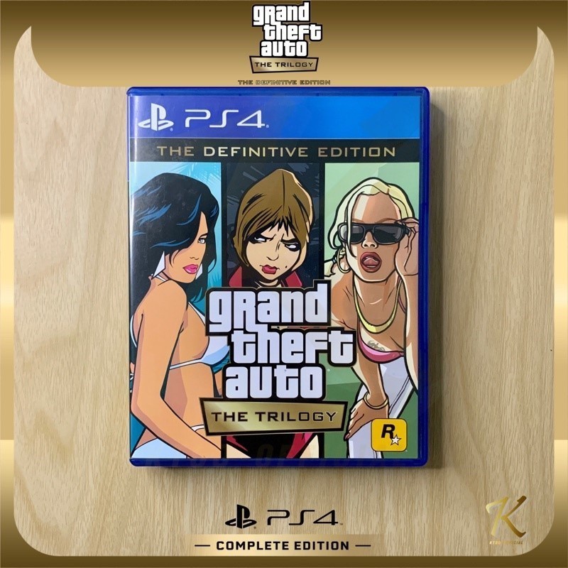 แผ่นเกมส์ PS4 : GTA Grand Theft Auto The Trilogy 3 ภาค (แผ่นเกมส์ มือ2) สินค้าพร้อมจัดส่ง