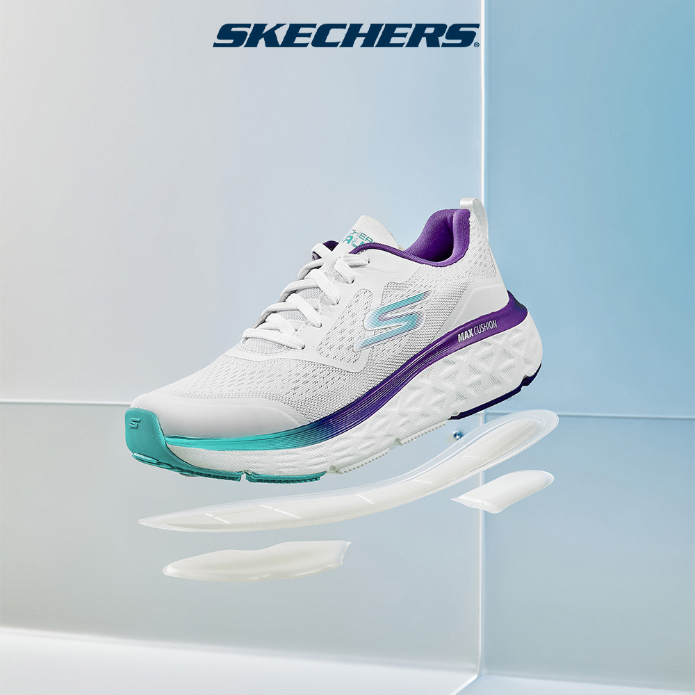 Skechers สเก็ตเชอร์ส รองเท้า ผู้หญิง GOrun Max Cushioning Delta Shoes - 129126-WPR