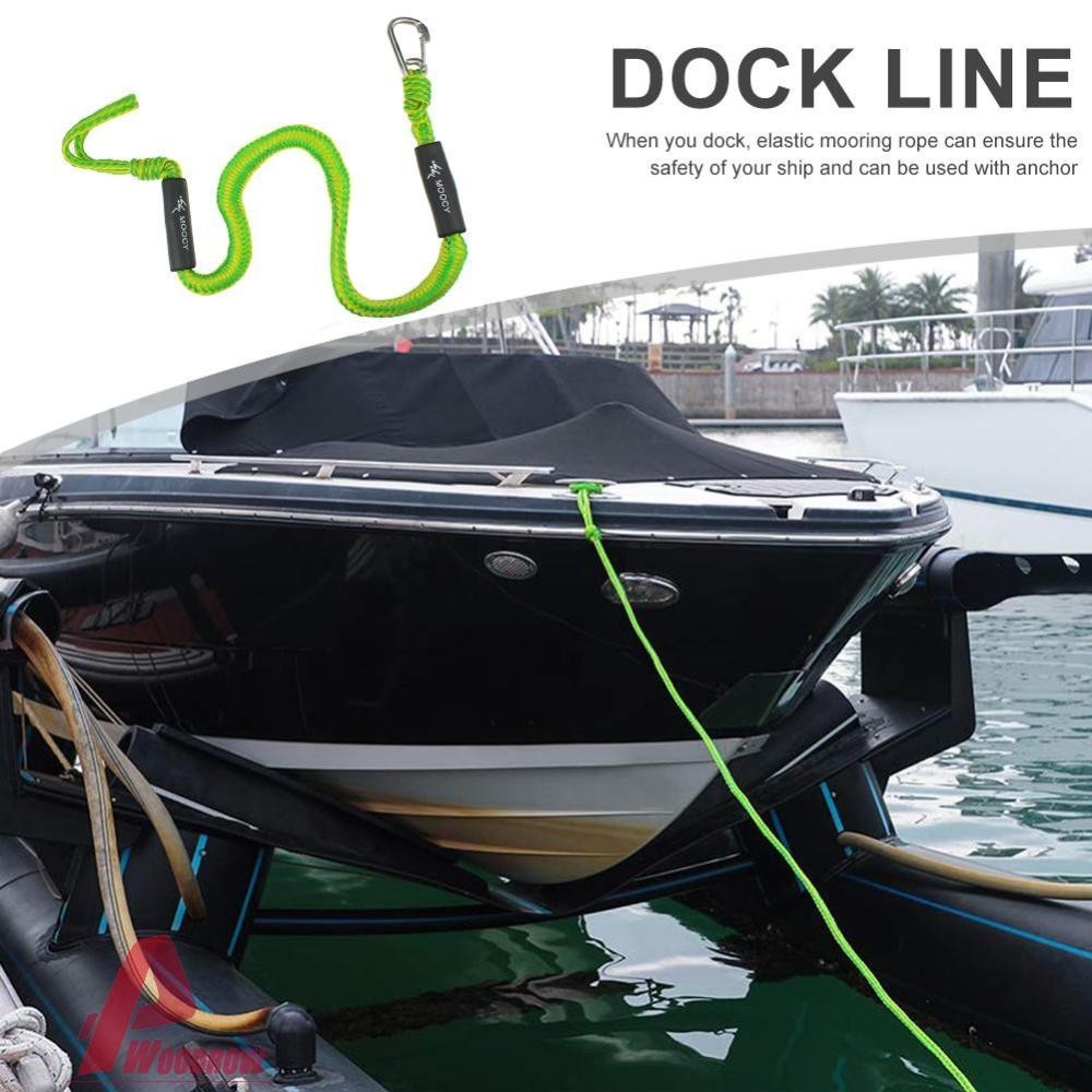 เรือบันจี ้ จัม Dock Line ยืด Mooring Rope Float Fishing Anchor Rope [Woodrow.th ]