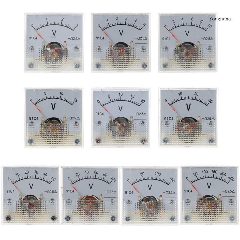 【CH * 】 แผง 91C สําหรับ DC Voltage Volt Analog Gauge Meter โวลต ์ มิเตอร ์ 2 5 ความแม ่ นยําทนทาน