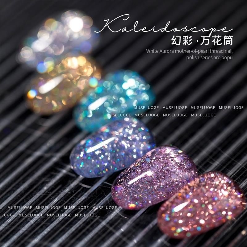 [ Museluose ] สีเจลกากเพชร โฮโลแกรม กลิตเตอร์เนื้อแน่น