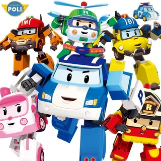 พร้อมส่ง🚙ทีมกู้ภัย POLI สริมพัฒนาการ รถตำรวจของเล่น หุ่นยนต์แปลงร่าง รถแปลงร่าง รถของเล่น