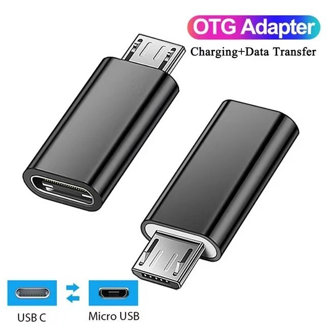 1/2/3/5pcs Micro USB Adapter ชายประเภท C หญิง Converter OTG สําหรับ Samsung Huawei Data Sync Charger Connector