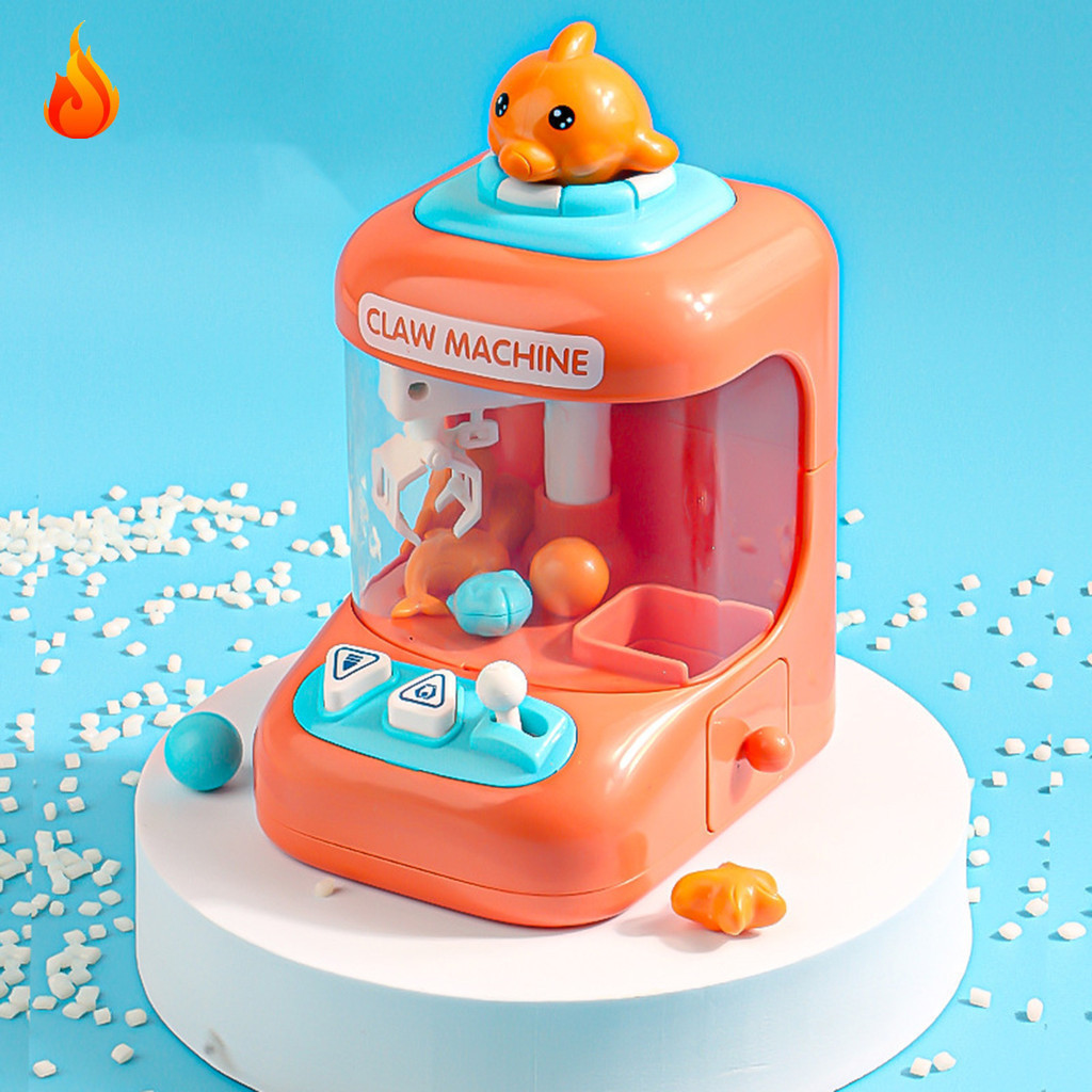 [LQZ ]Arcade Crane Game Machine, Mini Vending Machine Candy Bar Prize Dispenser Toy, Indoor Play Nail Machine Party วันเกิดอีสเตอร ์ ของขวัญ