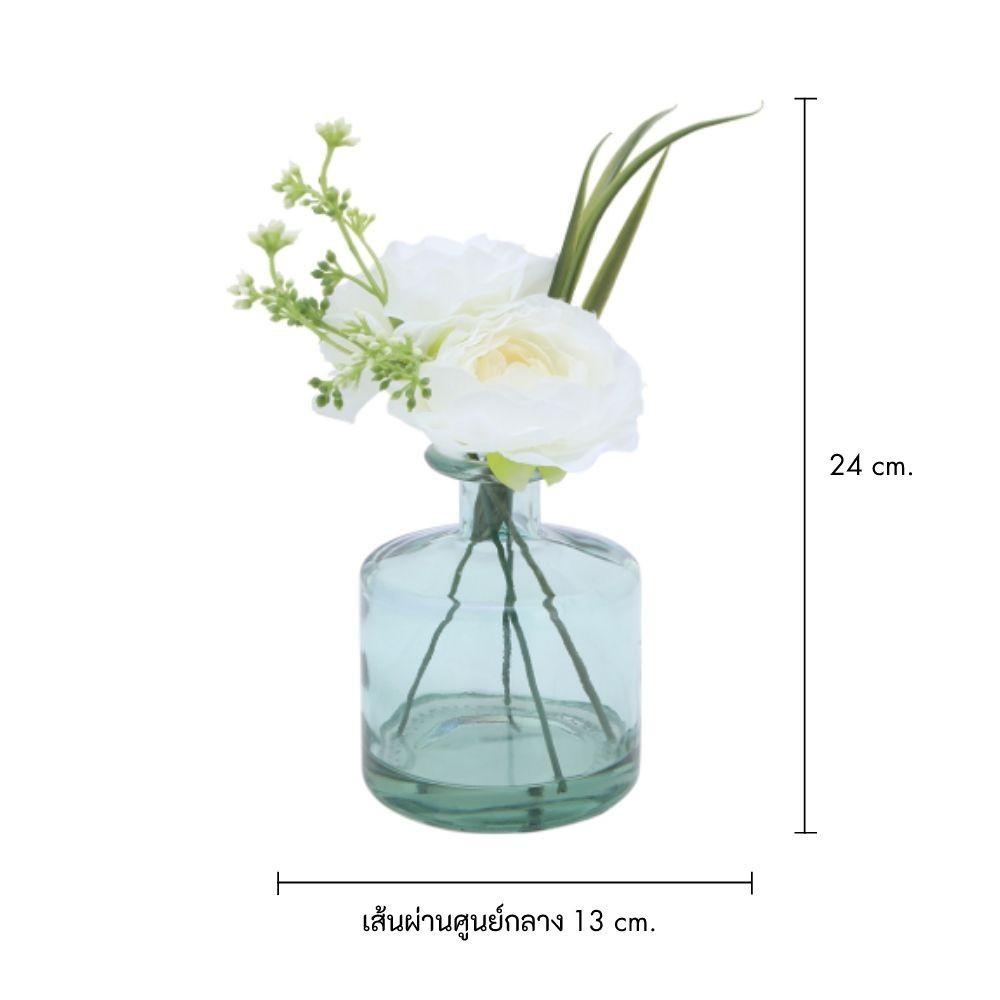INDEX LIVING MALL ดอกไม้ในแจกัน รุ่นลินด์ - สีครีม/เขียว