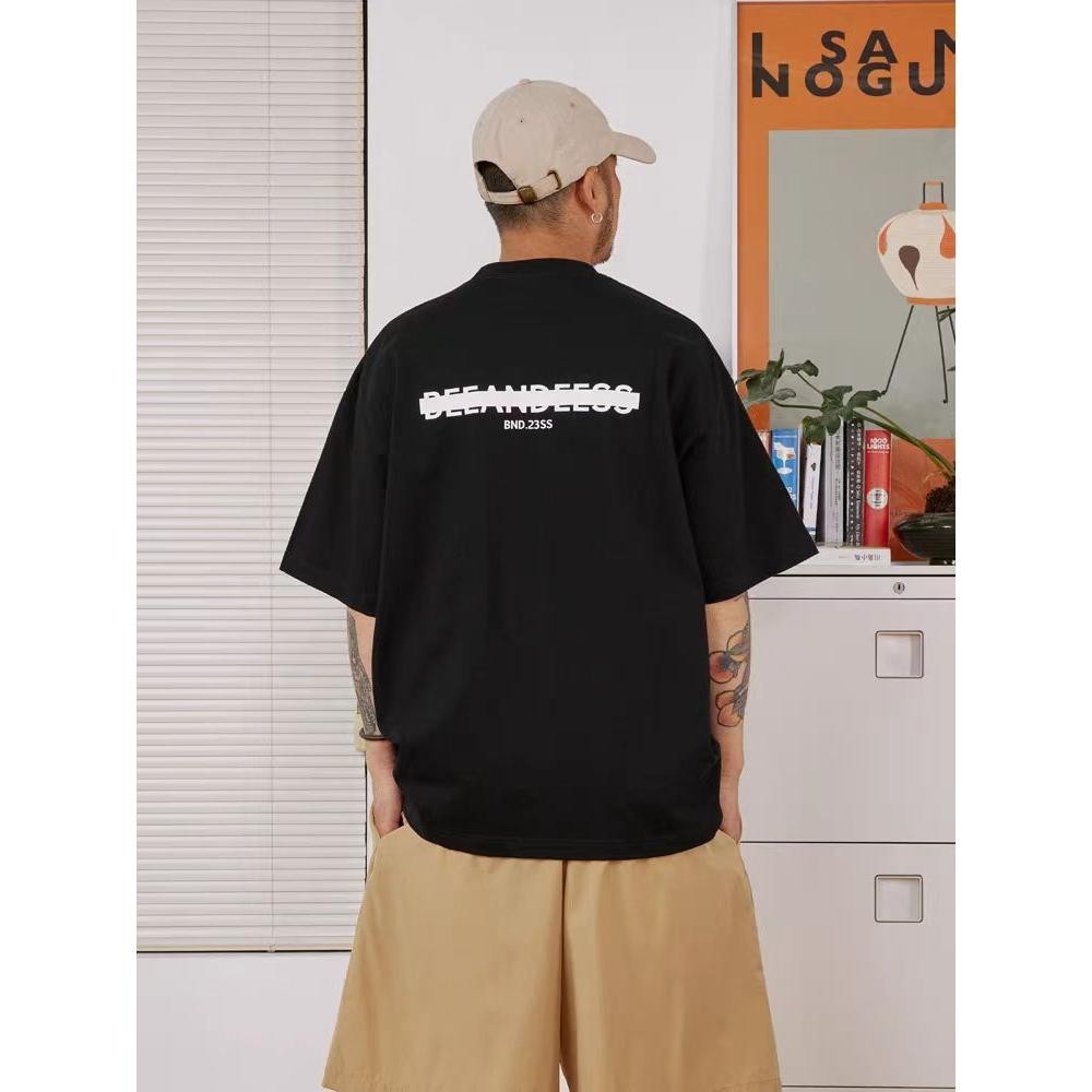 Top เสื้อยืดoversize ผู้ชาย-ผู้หญิง ลาย"BND" เนื้อผ้า เกรดพรีเมียม ใส่สบาย ไม่ยืดไม่ย้วย