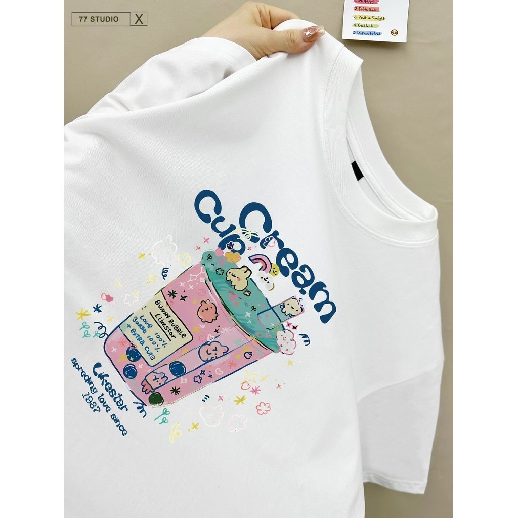 พร้อมส่ง🚀เสื้อ พร้อมส่ง เสื้อยืดแขนสั้น คอกลม โอเวอร์ไซซ์ สไตล์เกาหลี แฟชั่นสําหรับผู้ชาย และผู้หญิง