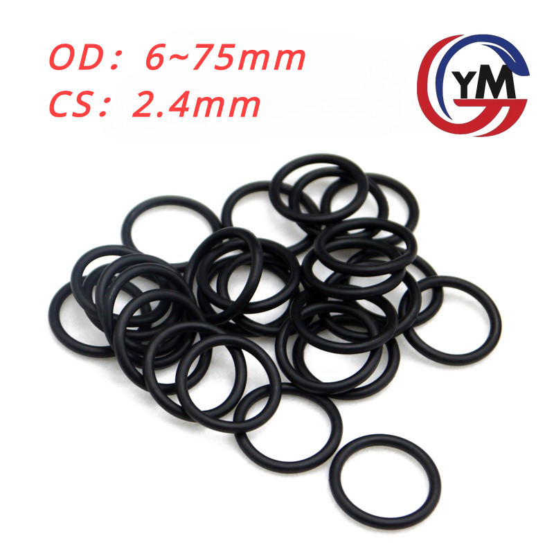 [ Ymh 1] โอริง ORing O-ring ยางโอริง NBR   เลือกขนาดได้ (OD6 ~75mm . * CS2.4mm)