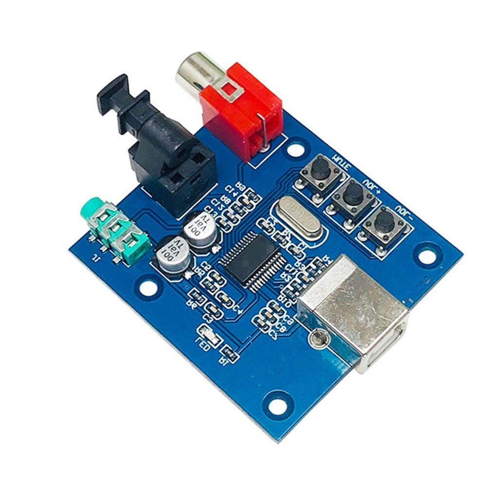 【whoopstore 】 Usb Coaxial Optical Fiber HIFI Sound Card Decoder PCM2704 Audio DAC Decoder 5V