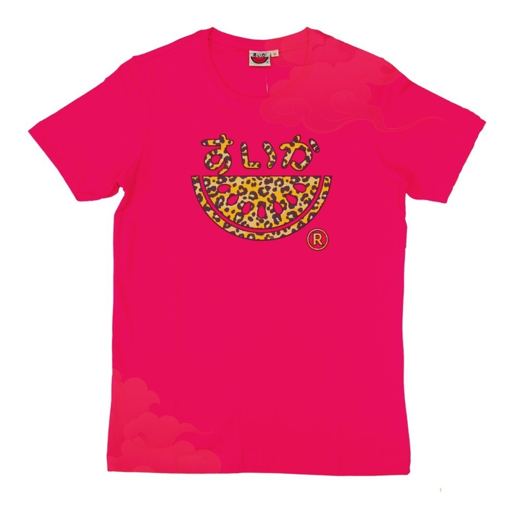 แตงโม (SUIKA) - เสื้อแตงโม คอกลม โลโก้เสือดาว ( TM.O-008 )