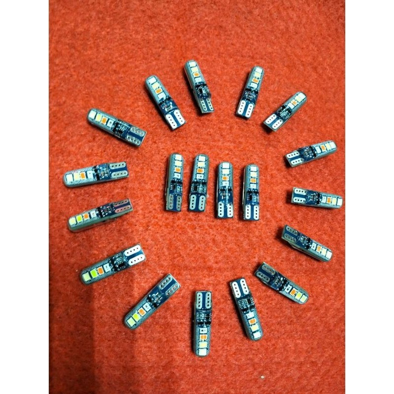 T10 8 LED 12v rgb รถยนต์อัตโนมัติ motor twilight โคมไฟ