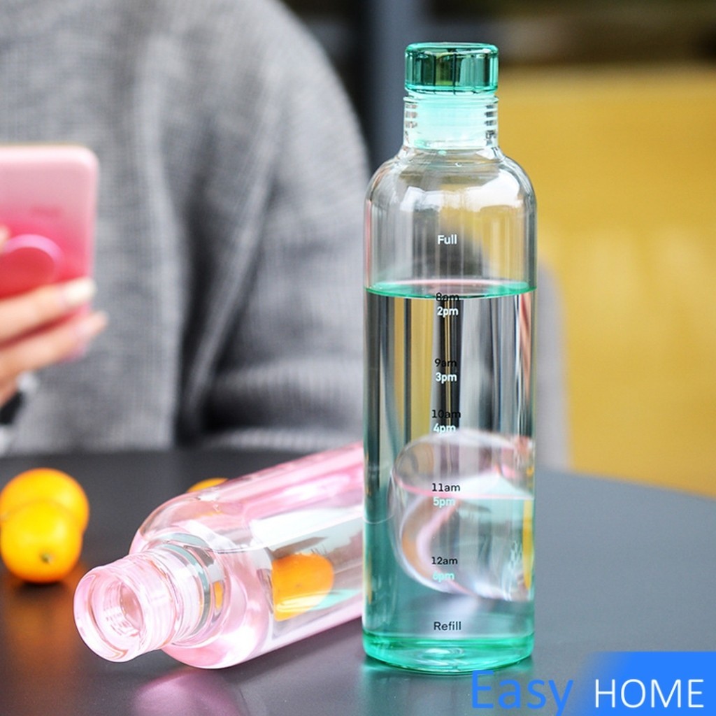 Easy 500ml ขวดน้ำ กระบอกน้ำพลาสติกคุณภาพสูง แบบพกพา สําหรับนักเรียน Plastic cup - รูปที่ 5