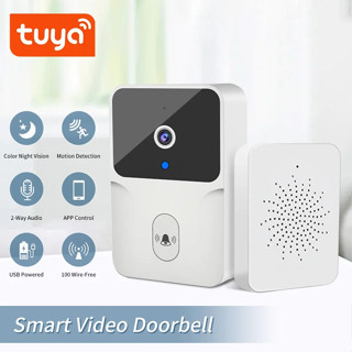 Tuya Smart Home กริ่งไร้สาย ชาร์จไฟได้ ออดไร้สาย  Doorbell ก…