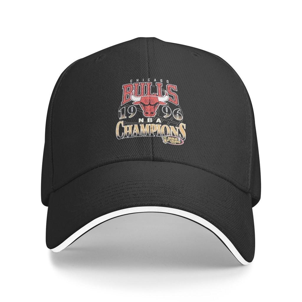 Vintage Chicago Bulls Champs Nba Chicago Bulls Graphic Casquette แฟชั่น Peaked Cap