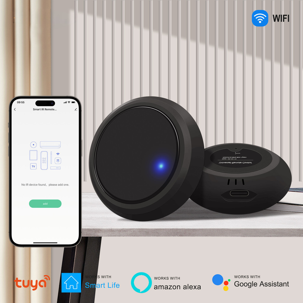 Tuya สมาร์ท IR รีโมทคอนโทรล WiFi Universal อินฟราเรดระยะไกล Blaster สำหรับ AC TV DVD STB ทำงานร่วมกับ Alexa Google Home