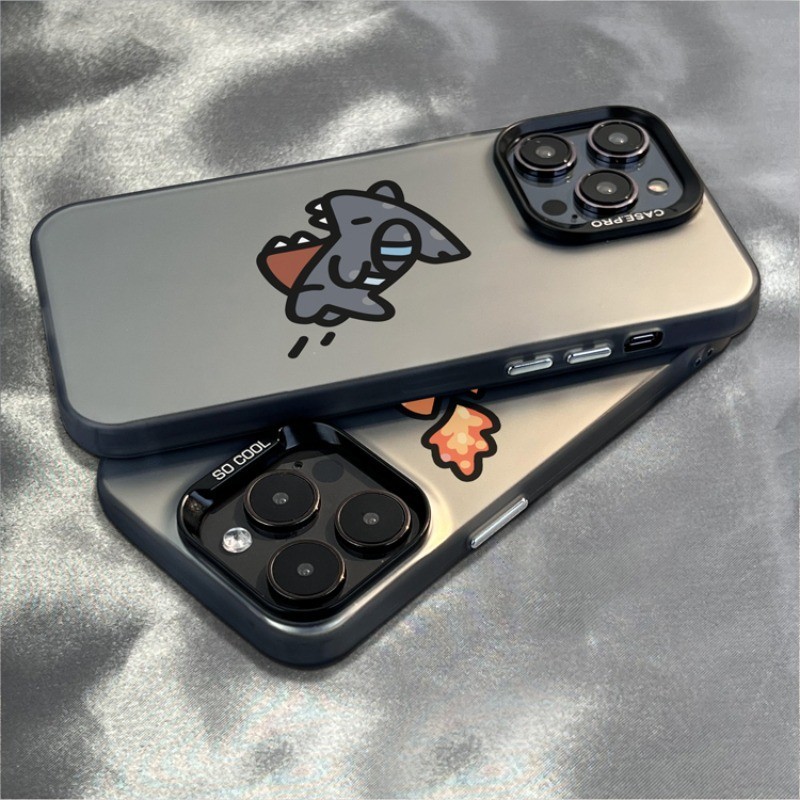 แฟชั่น Shark กันกระแทกสําหรับ infinix Note 40 30 Pro 12 2023 Hot 40 Pro 40i 30 10 11 9 Play Zero 30 4G 5G Fire-breathing ไดโนเสาร์เคสโทรศัพท์ Cool Boy Men Blue Whale Matte Cover