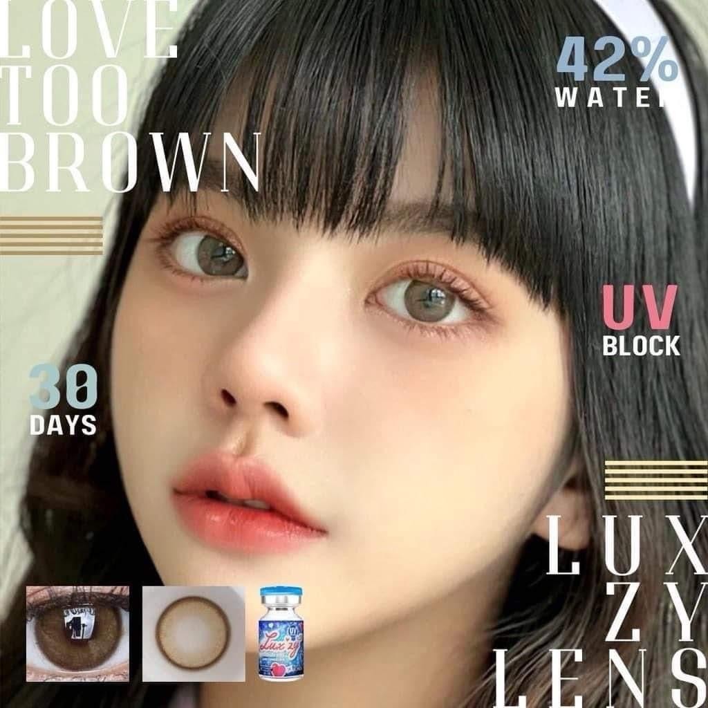 LoveToo Brown ขนาดตาโต กรองแสงuv เลนส์แท้จดทะเบียนถูกต้อง ผ่านอย.ไทย บิ๊กอายส์ Bigeyes