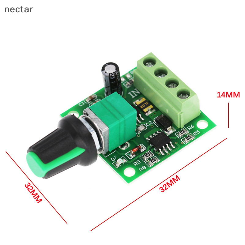 Tar 1.8V 3V 5V 6V 12V 2A PWM DC มอเตอร์ควบคุมความเร็ว Governor สวิทช์ 1803BK N
