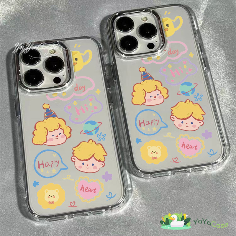 สำหรับ iPhone11 13 Case FOR เคสไอโฟน14 15 12 pro max 7 8 14 15 Plus X XR XS Max เจ้าชายน้อยรุ่น ขั้นสูง กรอบรูปโลหะ เคส