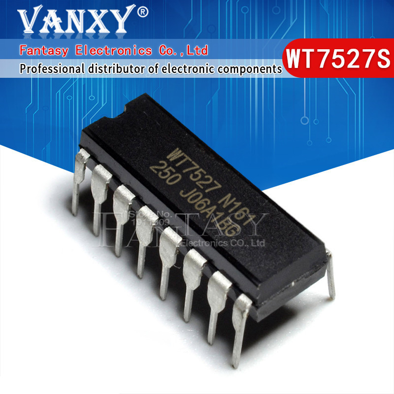 5pcs WT7527S DIP16 WT7527 DIP-16 WT7527 N161 DIP WT7520 WT7514L WT7514 WT7518D WT7510 DIP-8 อิเล็กทร