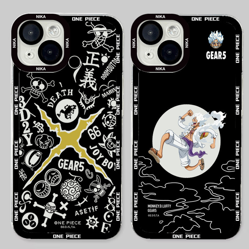 เคสโทรศัพท์สําหรับxiaomi Poco X6 F5 X5 X4 X3 M6 F6 Pro F3 Mi 14 13T 13 12T 11T 12 10T 10 Pro Mi 11 Lite 5G NE Fifthเกียร์Luffy One PieceซิลิโคนใสTPUนุ่ม