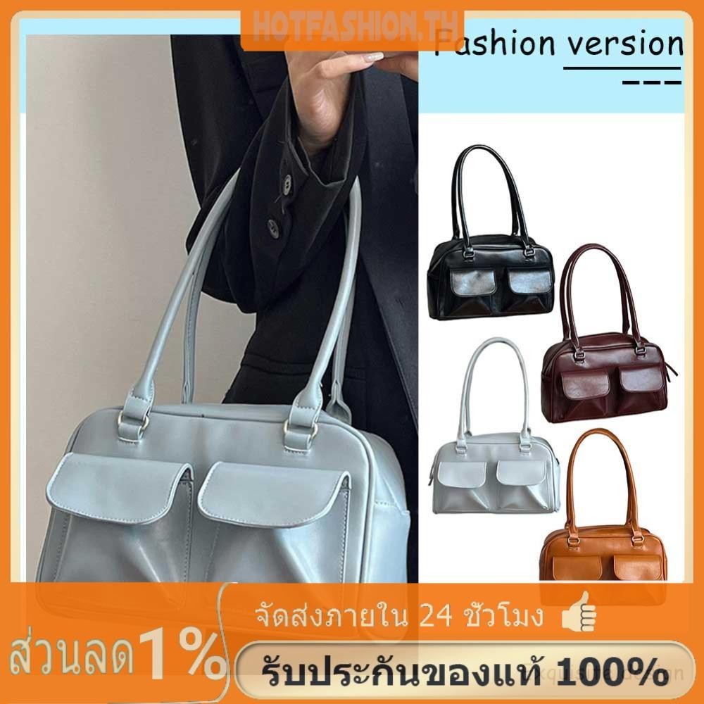 ✿ผู ้ หญิงหนัง Tote กระเป ๋ าถือ Casual Retro Satchel กระเป ๋ าขนาดใหญ ่ ความจุกระเป ๋ าเดินทาง