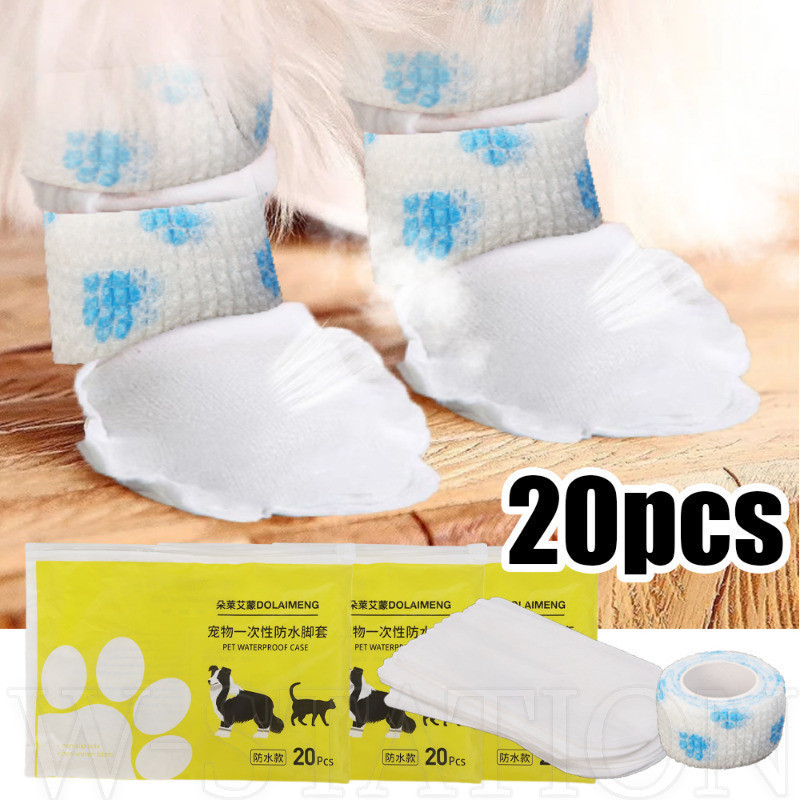 สัตว์เลี้ยงแบบใช้แล้วทิ้งเท้า Muffs - กันน้ํา, ทนต่อการสึกหรอ, ระบายอากาศได้, สบาย - Anti Fouling Anti Dirt, นุ่ม - ผ้าคลุมรองเท้าสุนัข - Pet Paws ปกป้อง Sheath - รองเท้าแมว