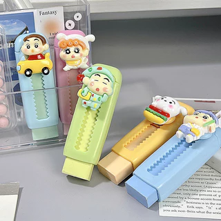 Crayon Shin-chan ยางลบ Retractable ยางลบ High-Appearance Clean Non-Marking Non-Scum นักเรียน Exam ภาพวาดยางลบ