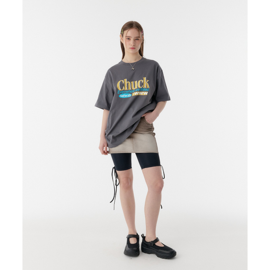 S-5XL ALAND เสื้อยืด CHUCK CRACKED NETWORK T-SHIRT SS23