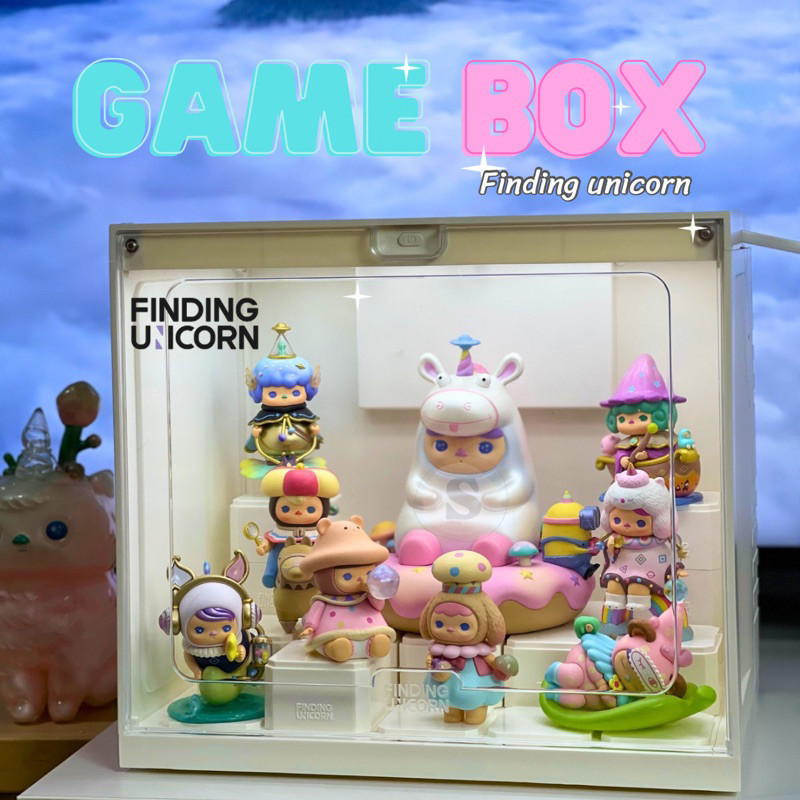 [พร้อมส่งจากกทม][Official100%] GAME BOX FINDING UNICORN ตู้โชว์โมเดล กล่องใส่โมเดล