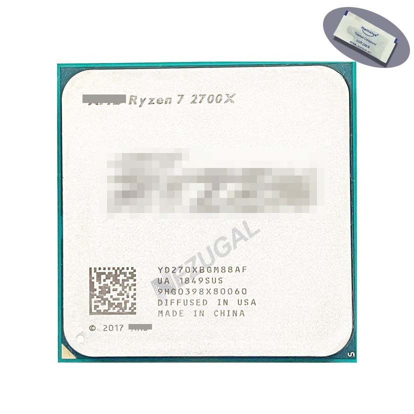 Ryzen 7 2700X R7-2700X R7 2700X YD270XBGM88AF YD27BXBAM88AF YD270GSGAFMPK 3.7 Ghz แปด Core 4M 105W A
