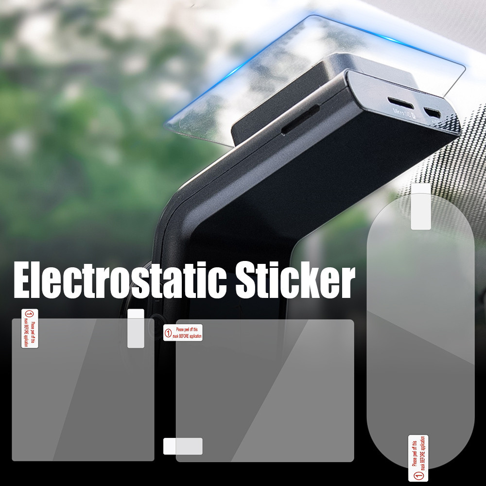 สติกเกอร์ไฟฟ้าสถิตรถยนต์-อุปกรณ์ตกแต่งภายในอัตโนมัติ-hd Traceless,โปร่งใส-สติกเกอร์แบบคงที่กระจก-เทปวางสองด้าน-สําหรับ ETC Bracket Dash Cam