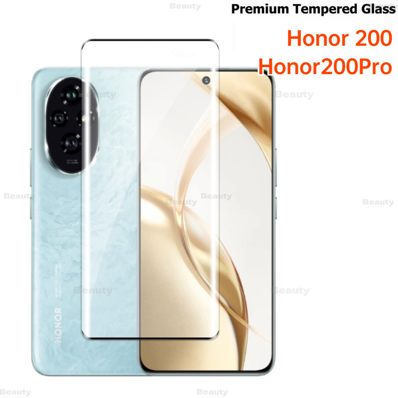 สําหรับ Honor 200 Pro 5G 2024 3D ขอบโค้งกระจกนิรภัยสําหรับ Huawei Honor200Pro 200Pro Honor200 Honor9