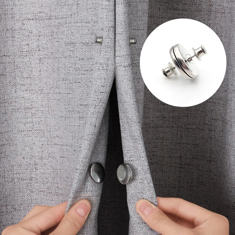 คลิปม่านแม่เหล็กหัวเข็มขัดผ้าม่านที่ถอดออกได้ที่เรียบง่ายผูกอเนกประสงค์