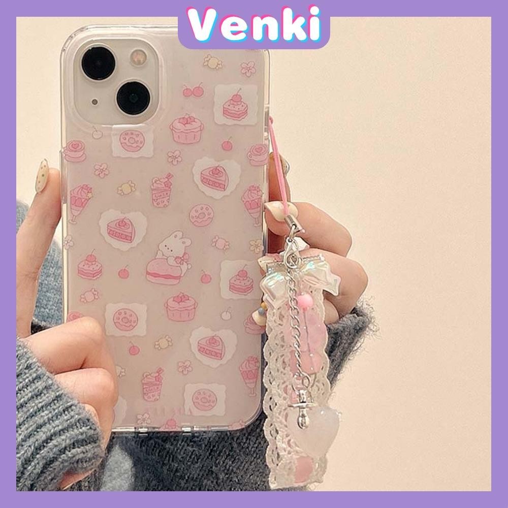 Venki - สำหรับiPhone 15 Pro Max iPhone 11 Case Clear Case TPU Soft ลายสัตว์น่ารักและจี้สร้อยข้อมือสวยๆ ใช้งานร่วมกับiPhone 14 13 12 pro Max 11 XR XS Max 7 8 Plus