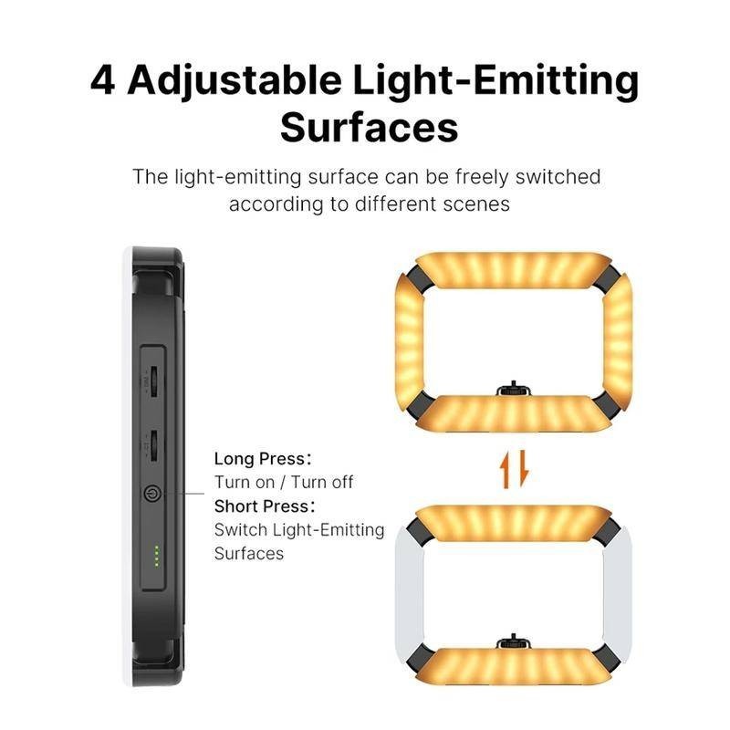 Ulanzi U200 U-200 สมาร์ทโฟน Video Rig LED Video Light 2 in 1 แหวนรองเท้าเย็นสําหรับไมโครโฟน Tiktok Youtube Live Rig Light
